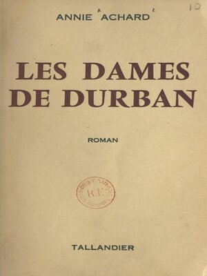 cover image of Les dames de Durban